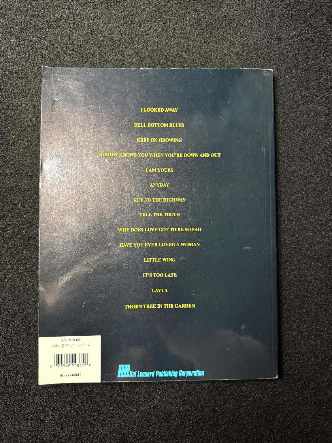 Derek Dominos Layla Guitar Tab Music Book 1993 20th Anniversary Edition Clapton