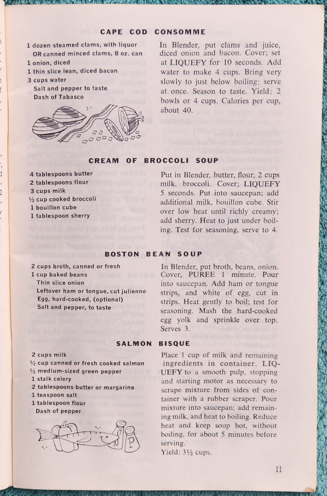 Grants Blender Cook Book 1969 Printing 84 Pages – Great Recipes From The 1960’s