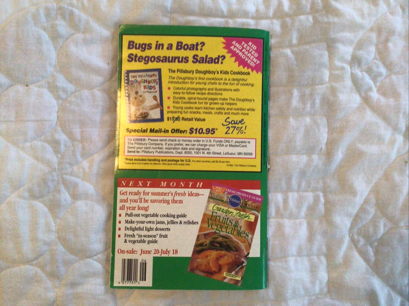 Pillsbury Classics Cookbook ALL American Picnics & Barbecues #172 1995 94 Pages