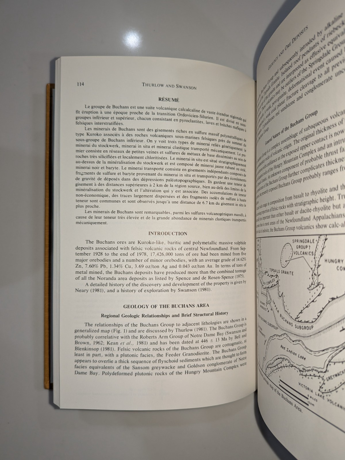 The Buchans Orebodies | 1981 GAC Special Paper 22 | Mining Geology Hardcover