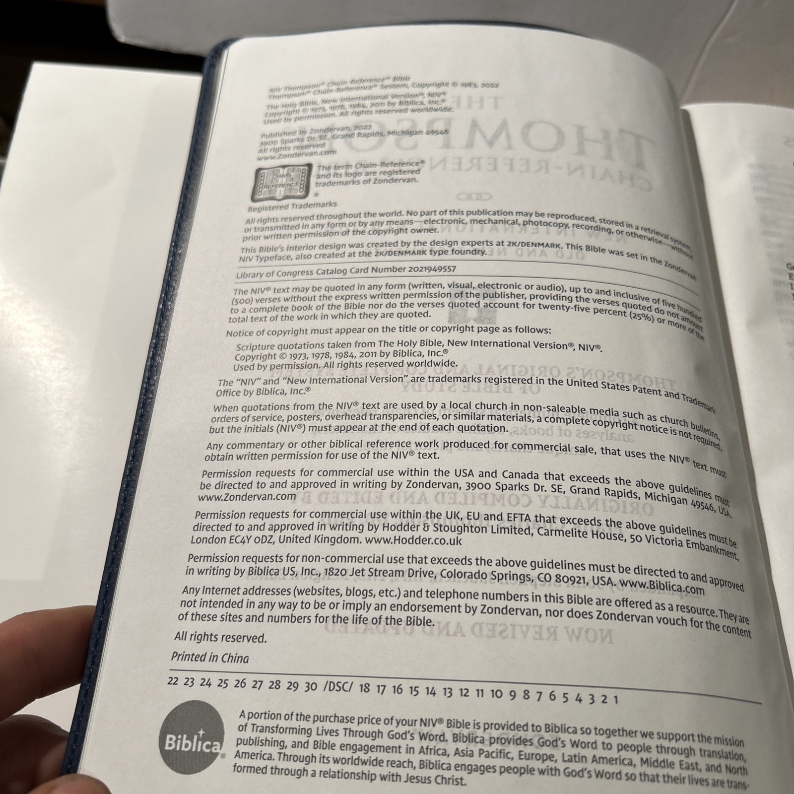 Niv, Thompson Chain-Reference Bible Revised & Updated, Comfort Print Leathersoft