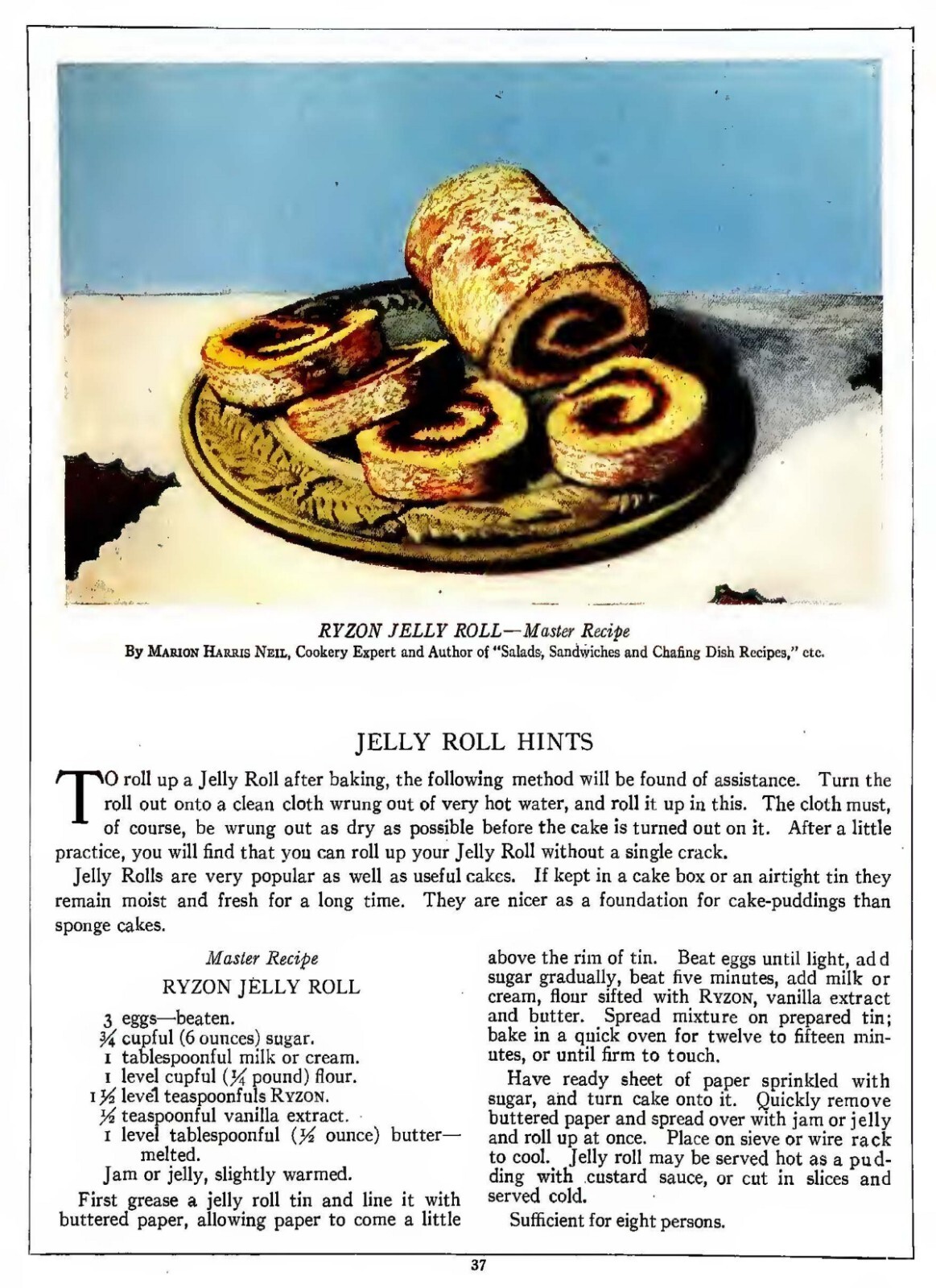 1917 Ryzon baking Cook Book 84 Pages