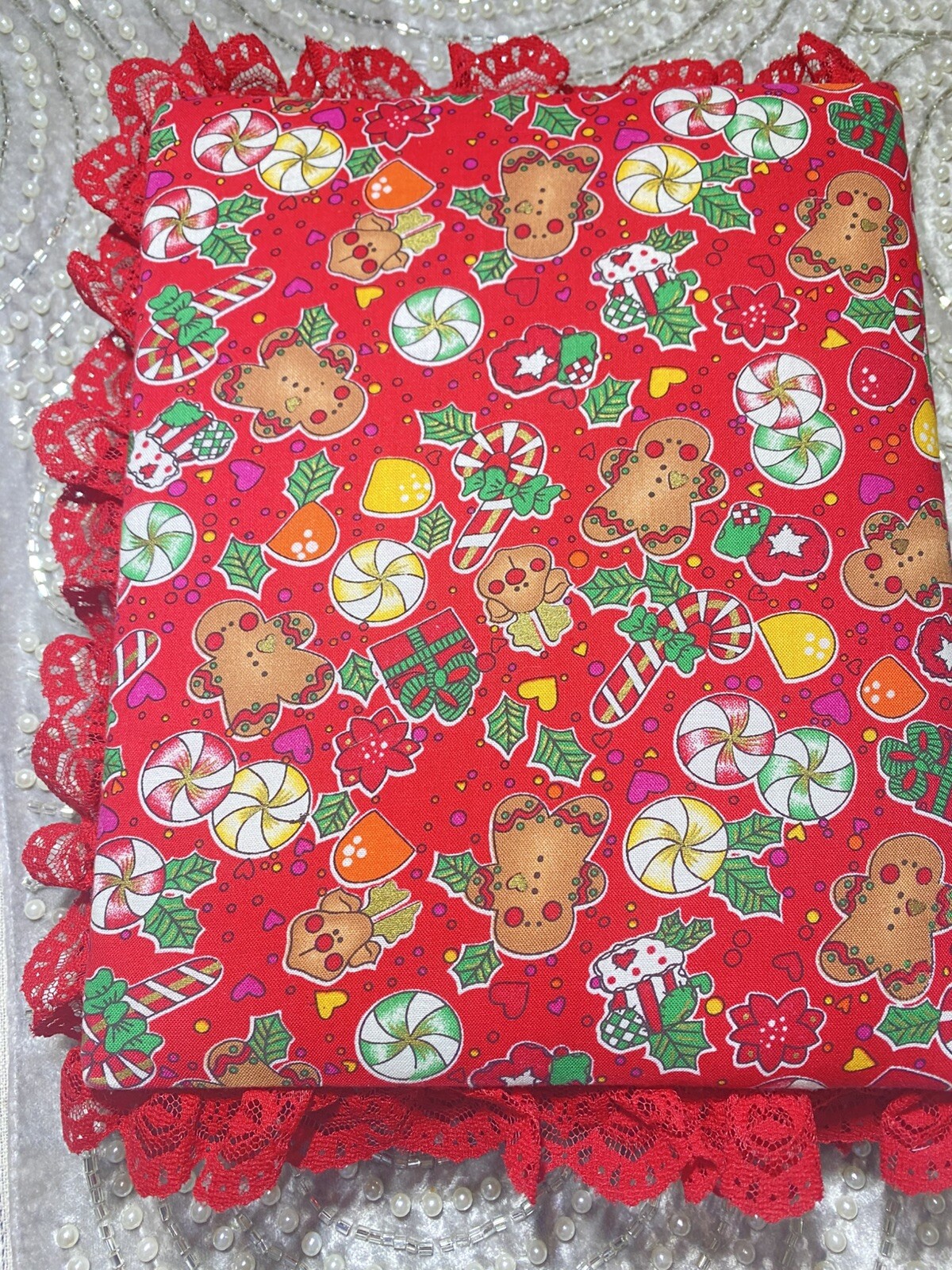 Vtg Hardcover Handmade Holiday Recipe Index Book Christmas Journal