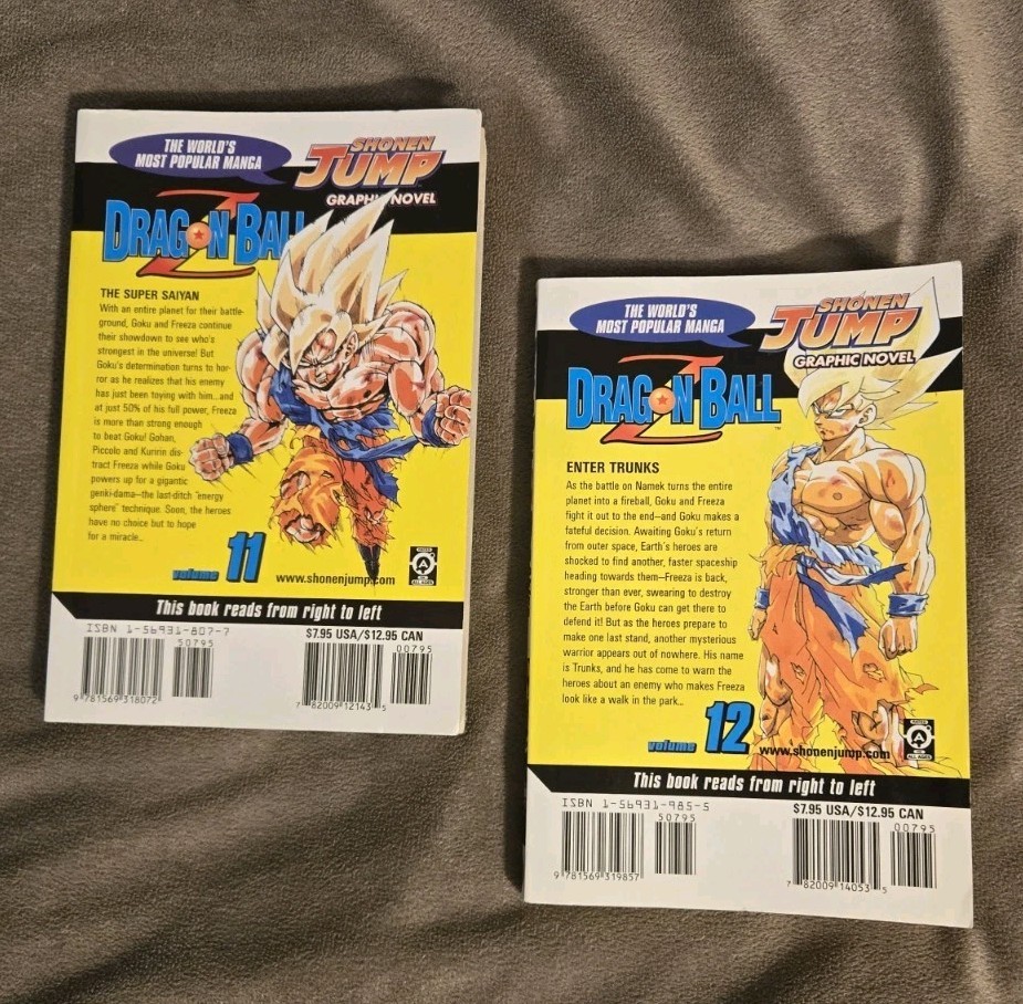 Dragon Ball Z Vol. 11 & 12 – Shonen Jump Graphic Novels -Akira Toriyama Manga