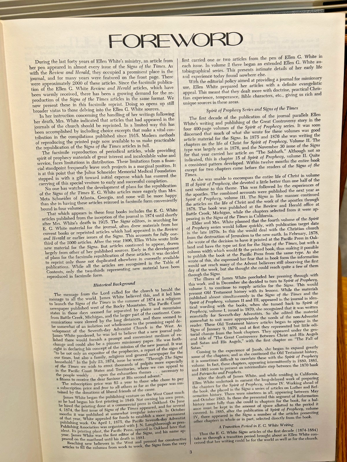Signs of the Times Articles, Volume 1 / Ellen G. White, ADVENTIST HERITAGE BOOK