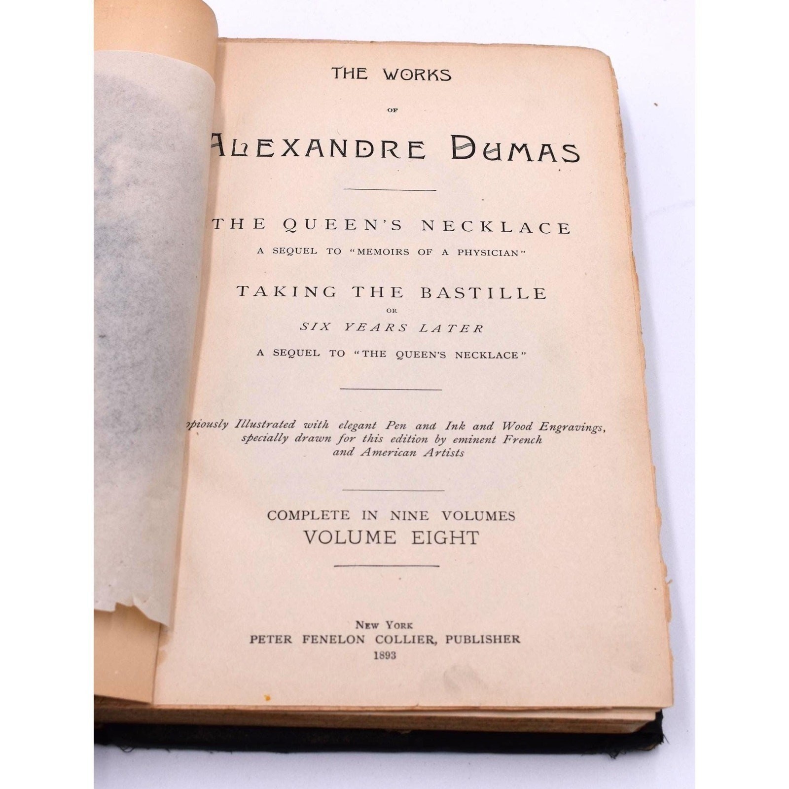 The Works of Alexandre Dumas Volume 8 (Hardcover, 1893)
