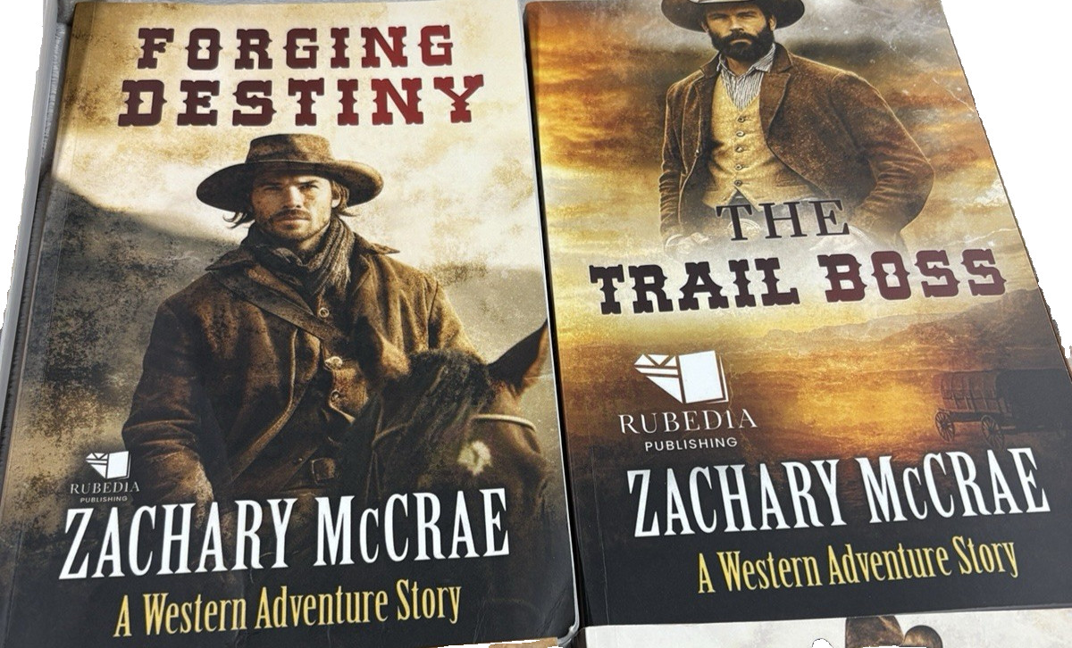 Lot of Zachary McCrae Paperback Books Western Adventure Story Rubedia Publishing
