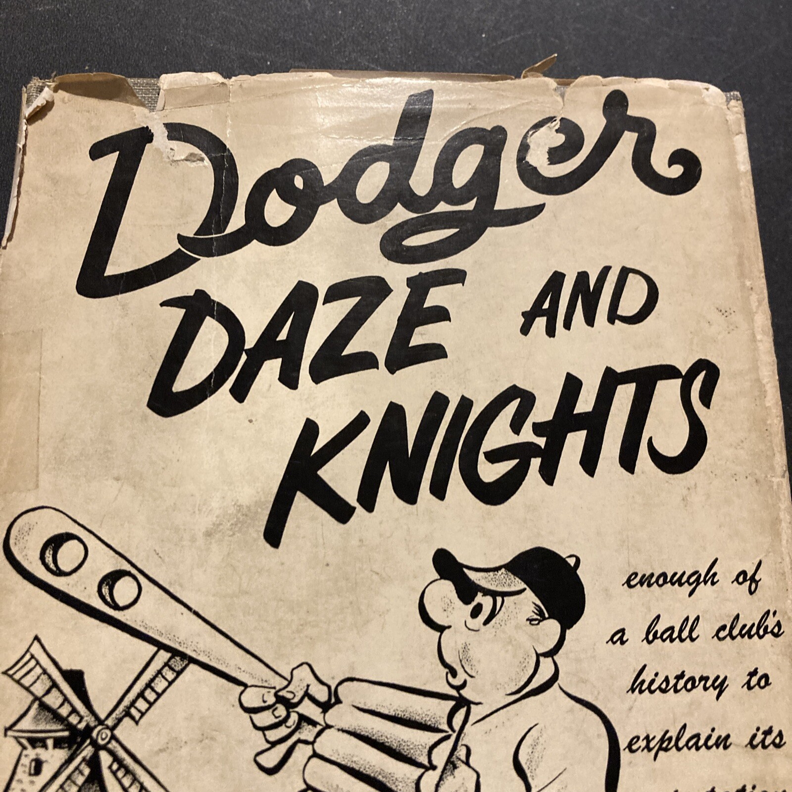 Dodgers Daze And Knights by Tommy Holmes 1953 1st Edition Hardcover Good B4