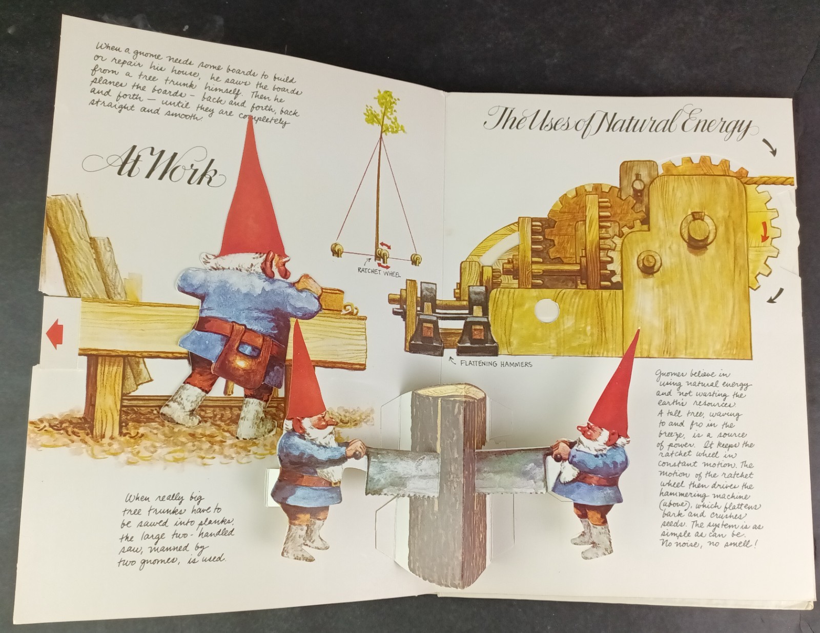 The Pop-Up Book of Gnomes ©1979 Vintage Abrams English Translation Cottagecore