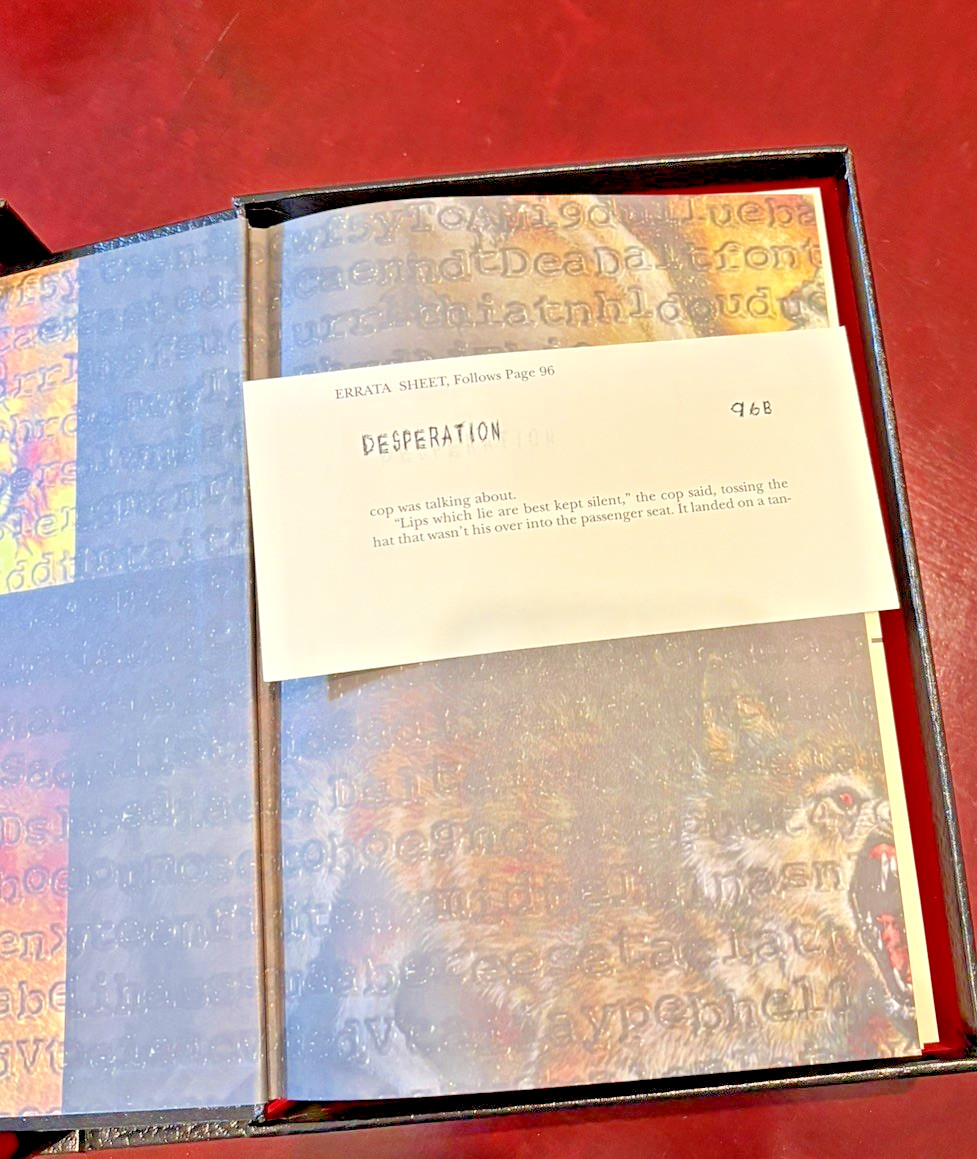 STEPHEN KING DESPERATION LIMITED LUXURY FIRST EDITION SiGNED NUMBERED