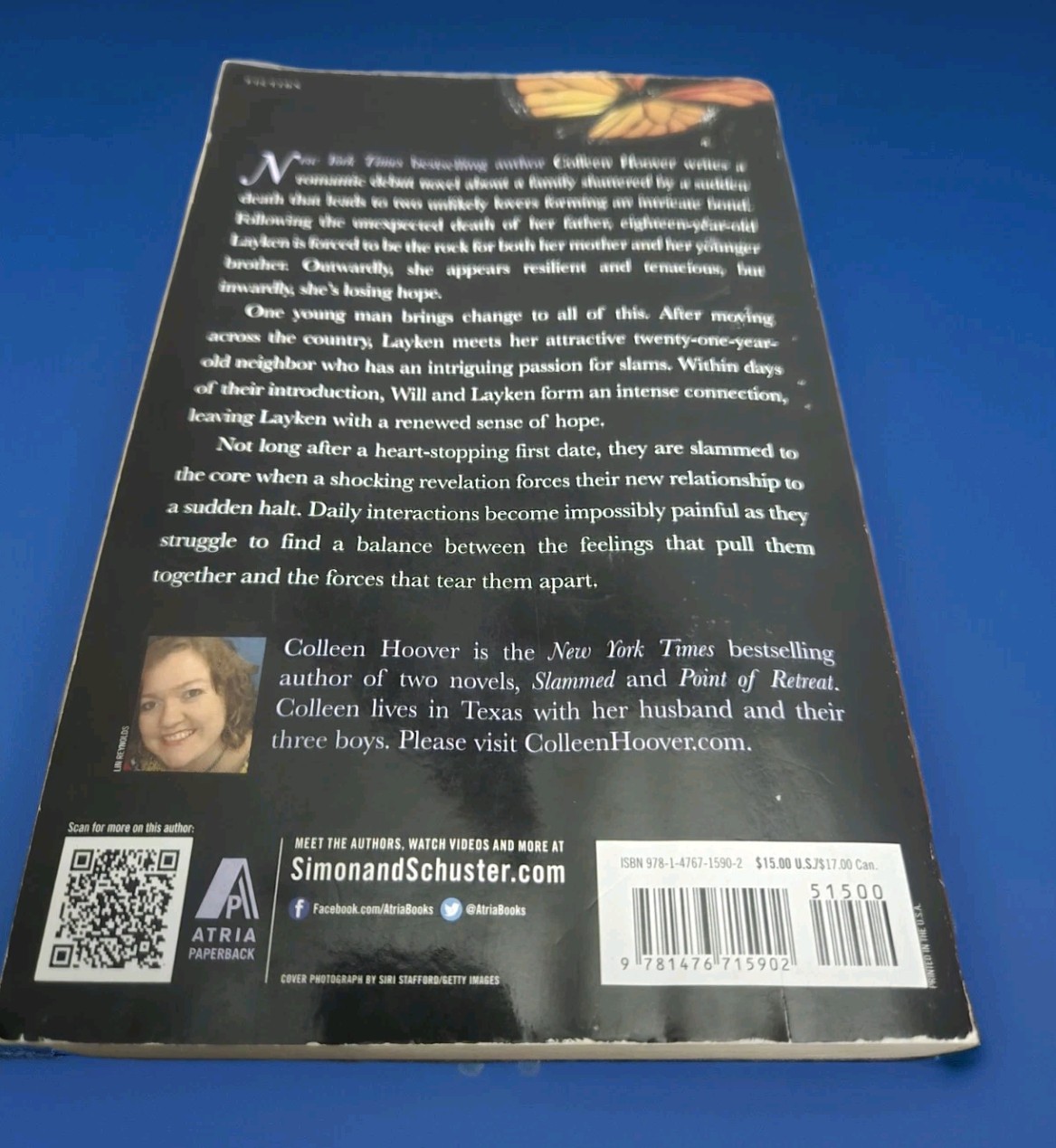 First Editon of „Slammed“ And Signed By Author Colleen Hoover