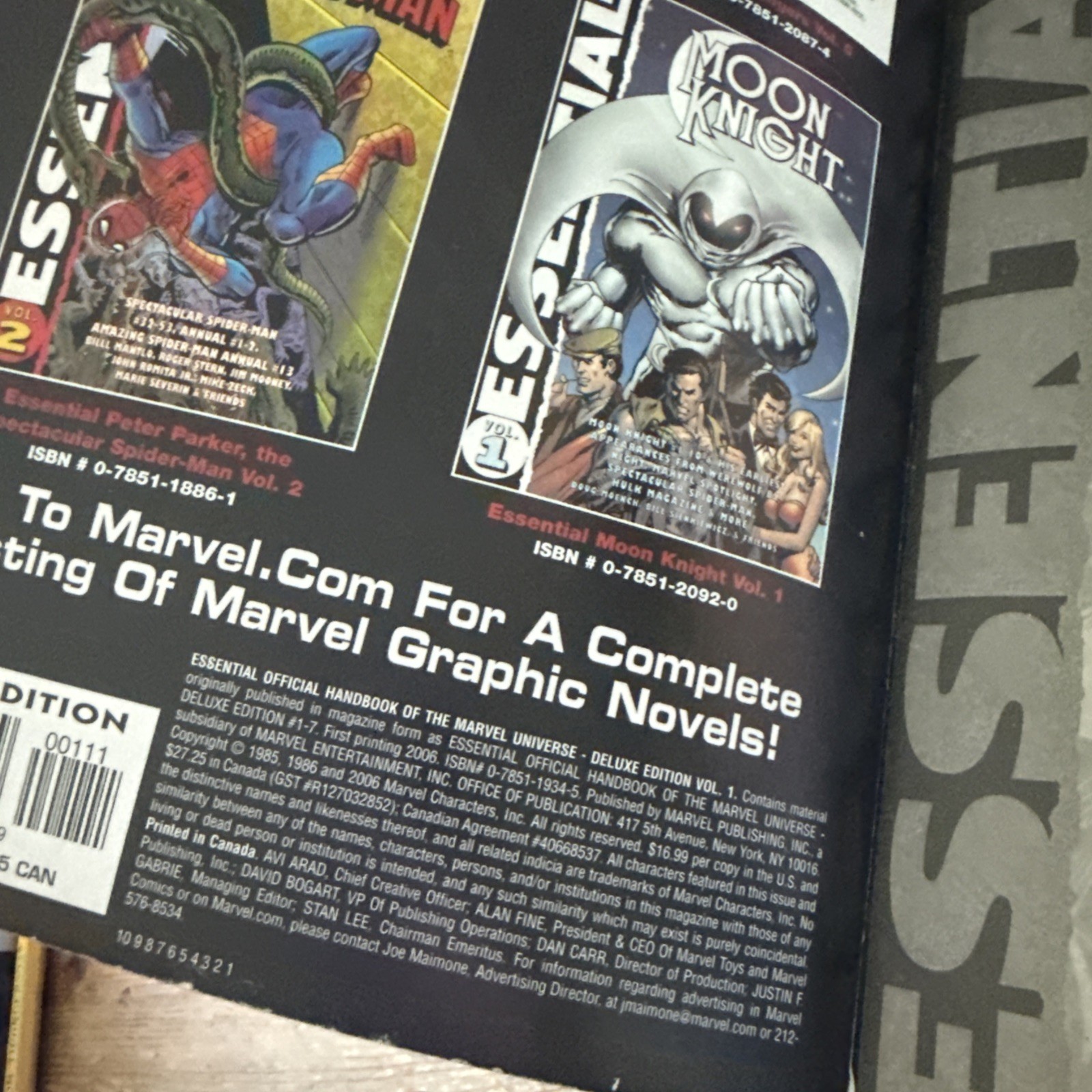 The Official Handbook of the Marvel Universe Deluxe Edition Vol 1 & 2, PBs