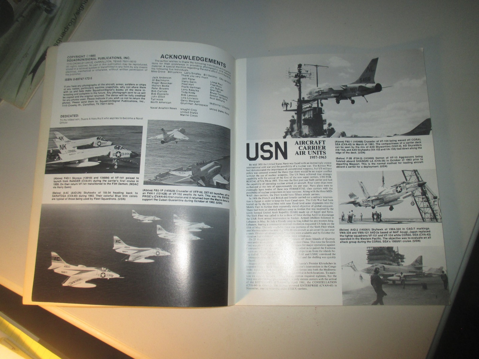 Lot 3 Squadron Signal Publications Aircraft In Action Books USN Spitfire Delta