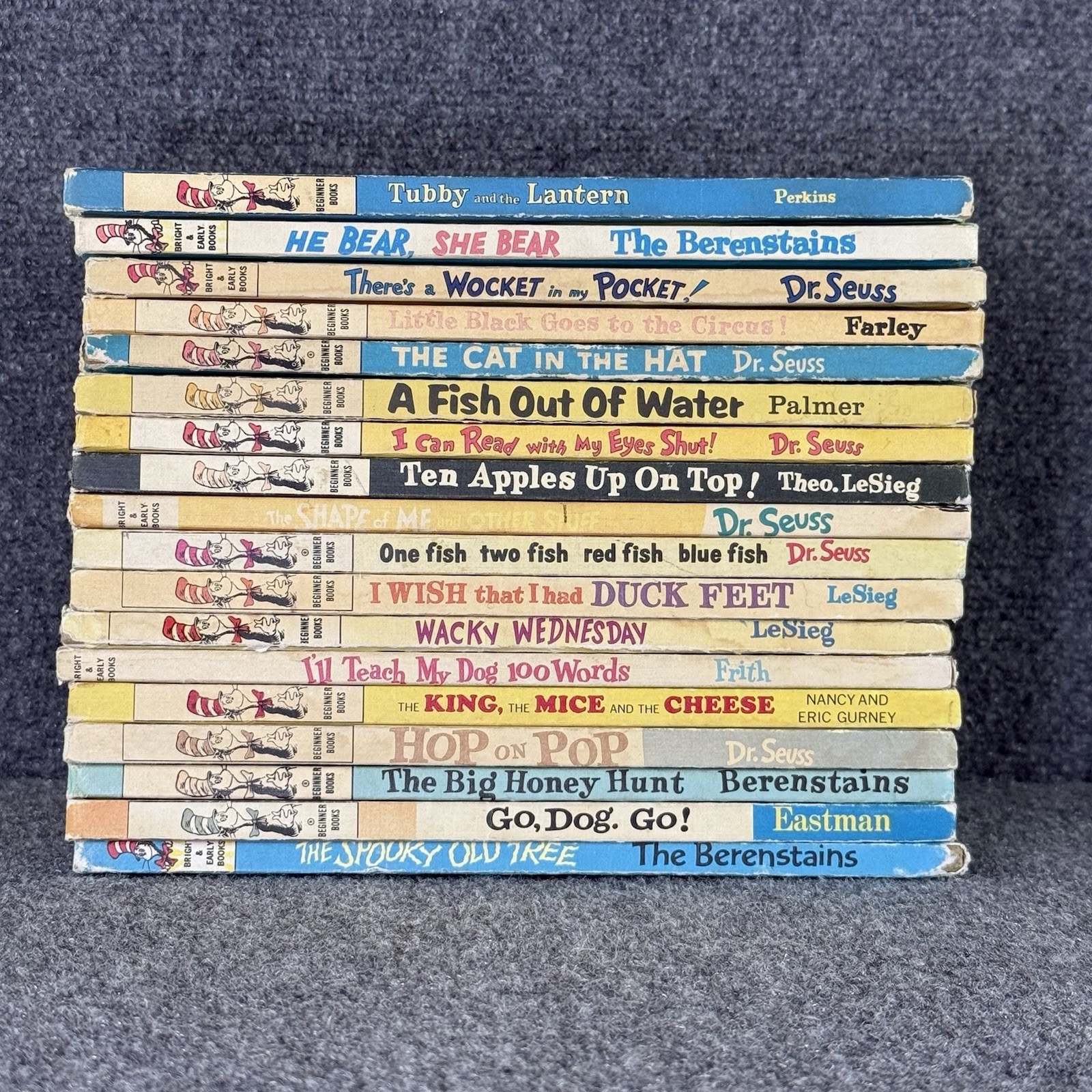 Lot of 36 Vintage Beginner Books – Dr Seuss LeSieg Berenstain