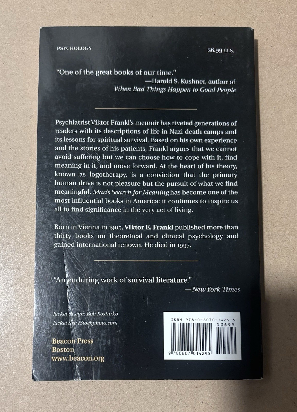 Man’s Search for Meaning by Viktor E. Frankl