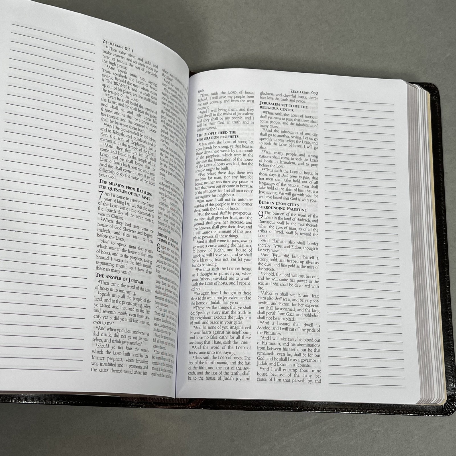 Like NEW KJV Journaling Bible Bonded Leather Edition Barbour Headings Summaries