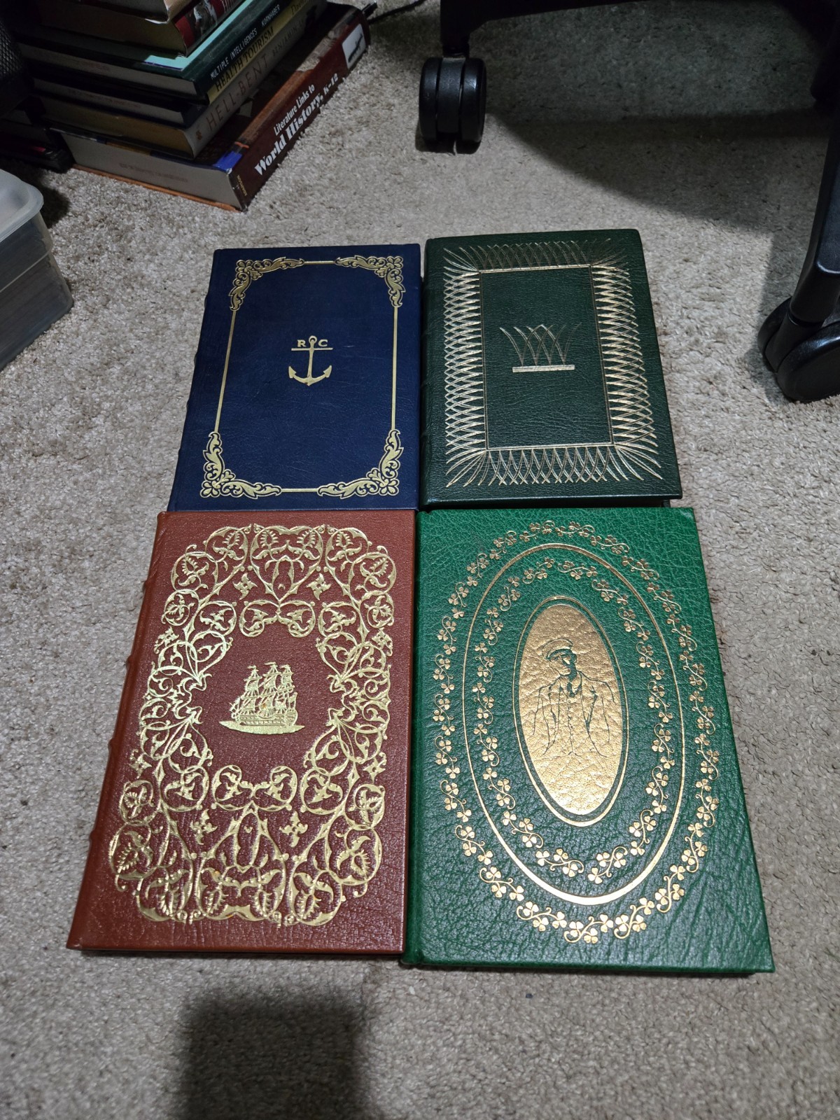 The Easton Press Lot of 4 Books – Gulliver’s Travels Leaves of Grass Portrait of