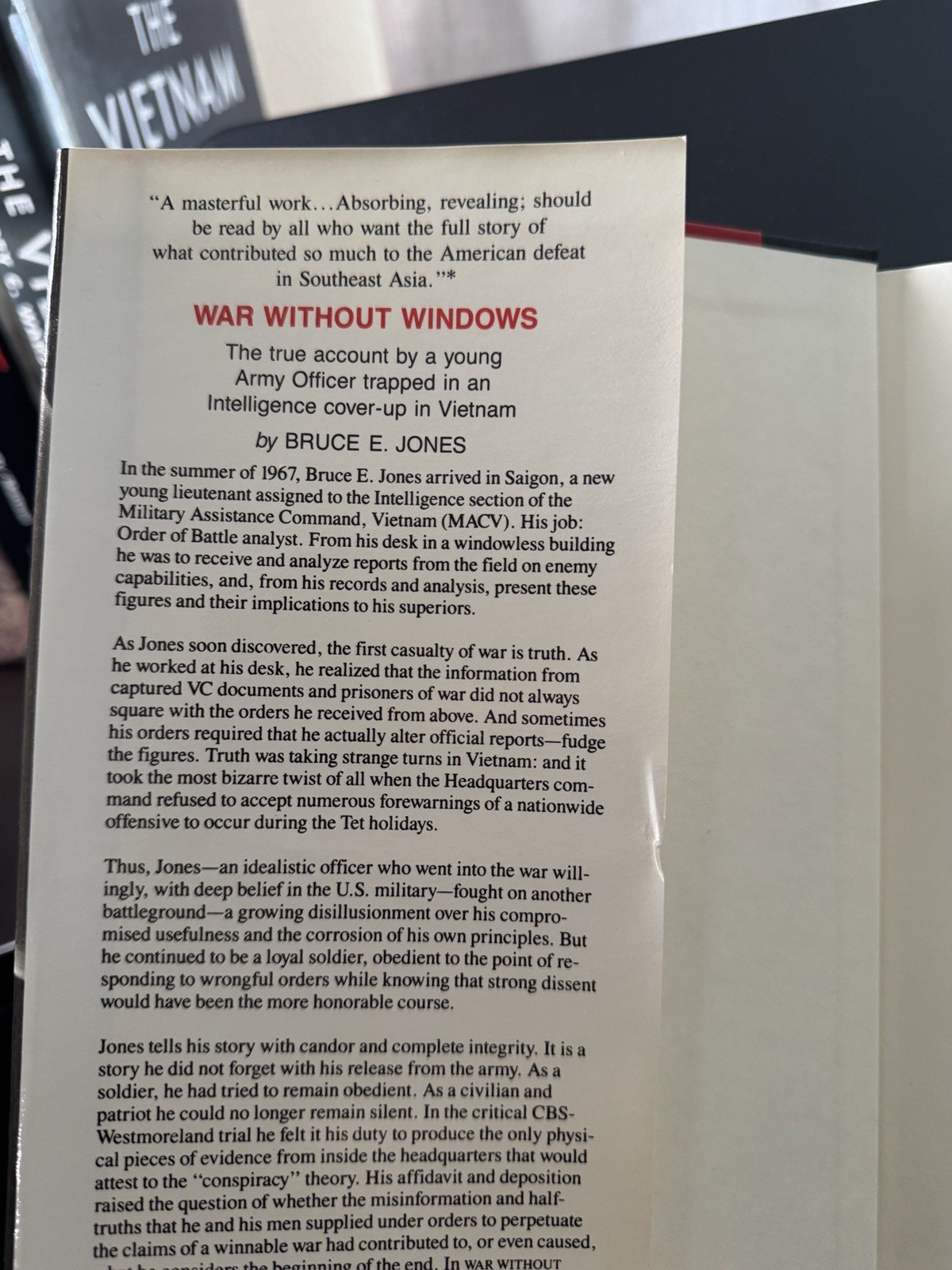 Vietnam War 5 Book Lot | Signed Bruce E. Jones | Karnow, Ken Burns, NAM, Letters