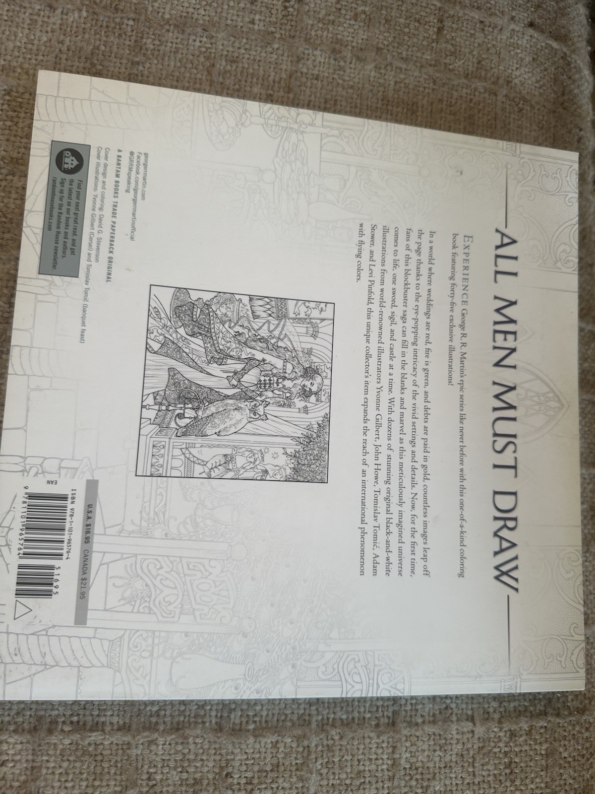 George R. R. Martin Official A Game of Thrones Coloring Book PB 1st 2015