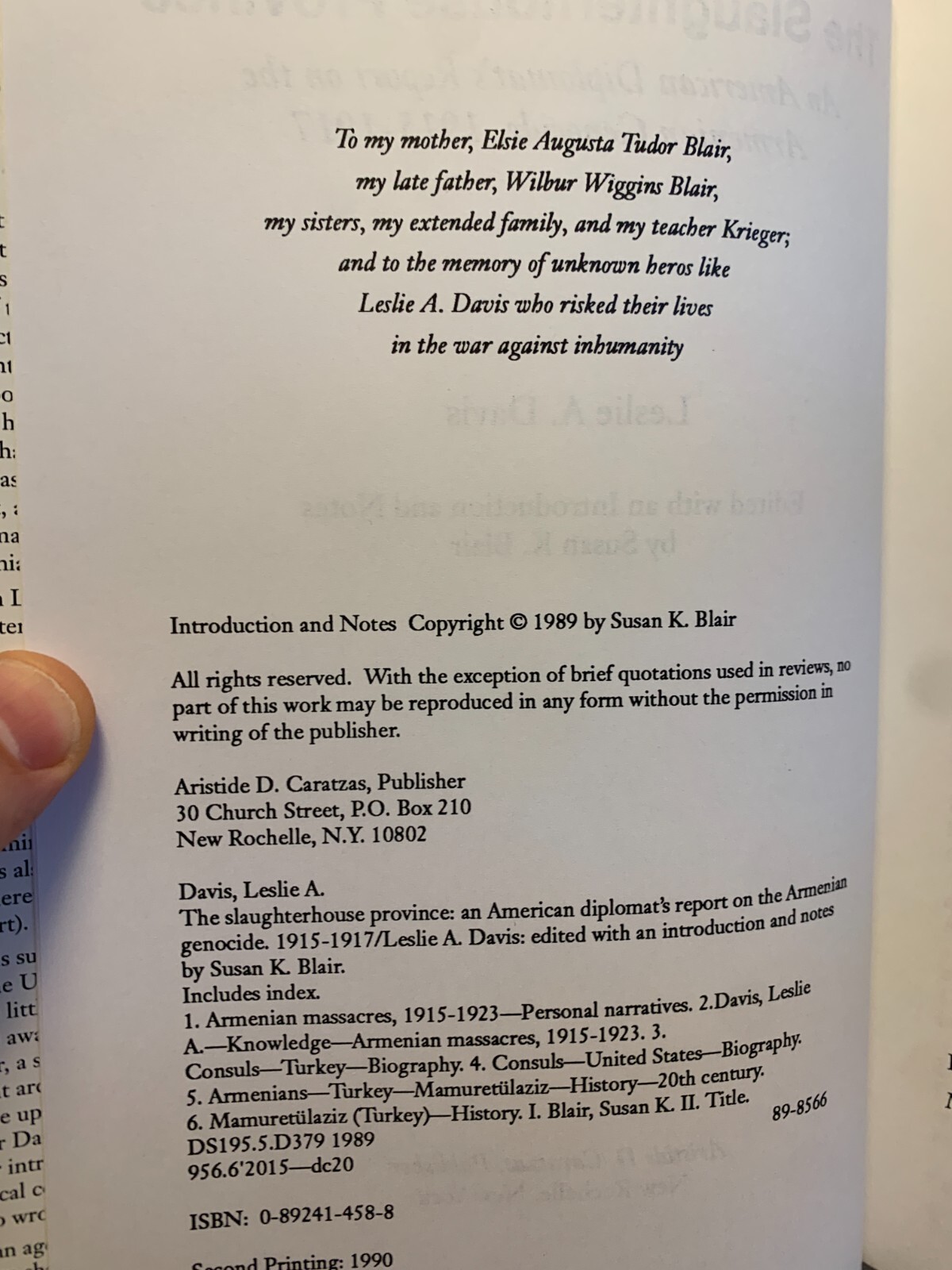 Slaughterhouse Province An American Diplomat’s Report on the Armenian Genocide