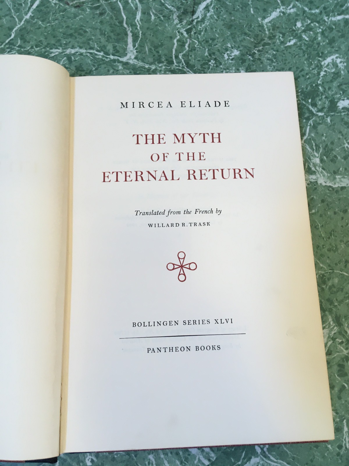 MARCEA ELIADE The Myth of Eternal Return HB Bollingen/Pantheon 1954 1st