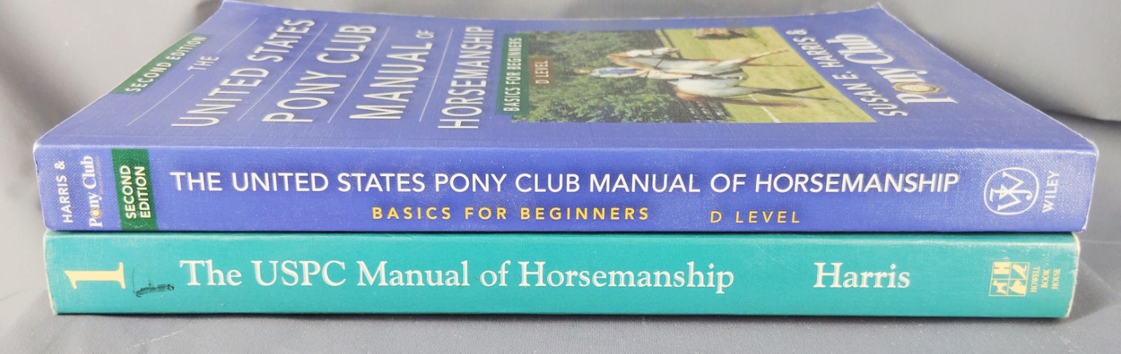 US Pony Club Manual of Horsemanship D Level Lot Susan E Harris Beginner Riding B