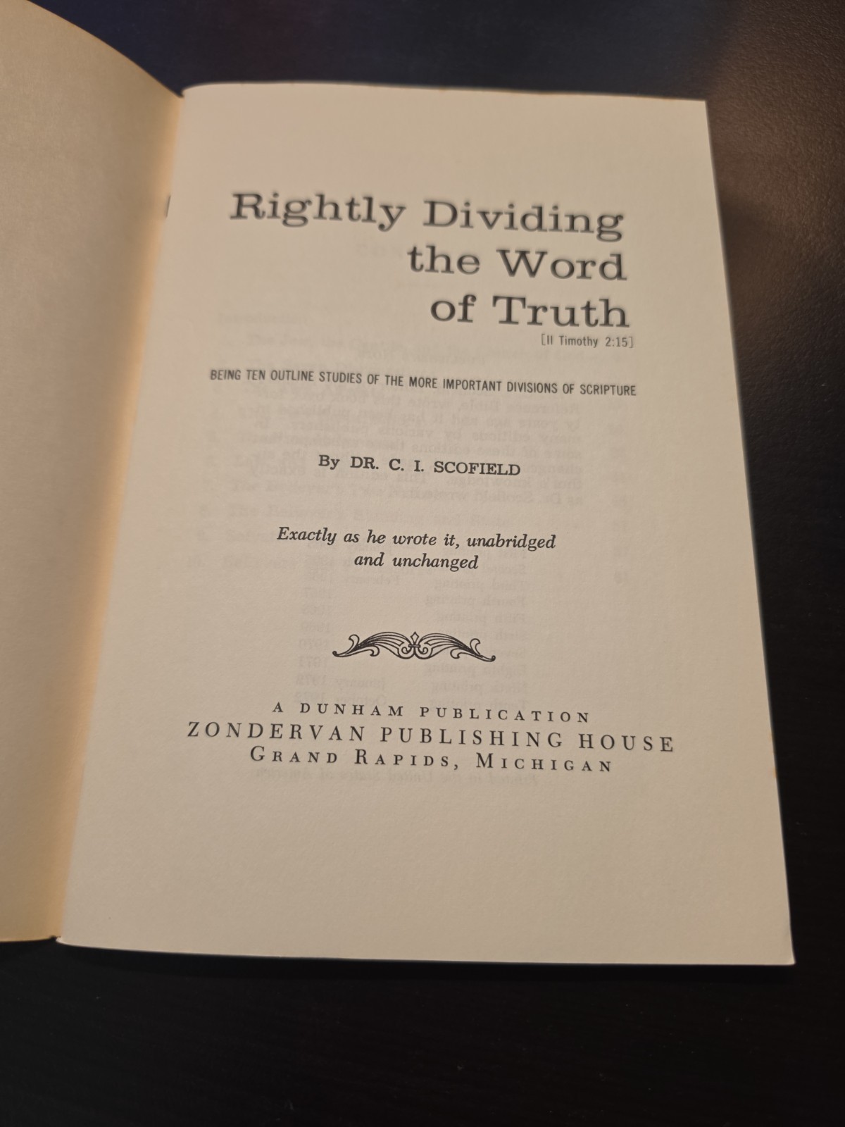 Rightly Dividing The Word Of Truth Dr. C. I. Scofield Booklet 64 pages 1972