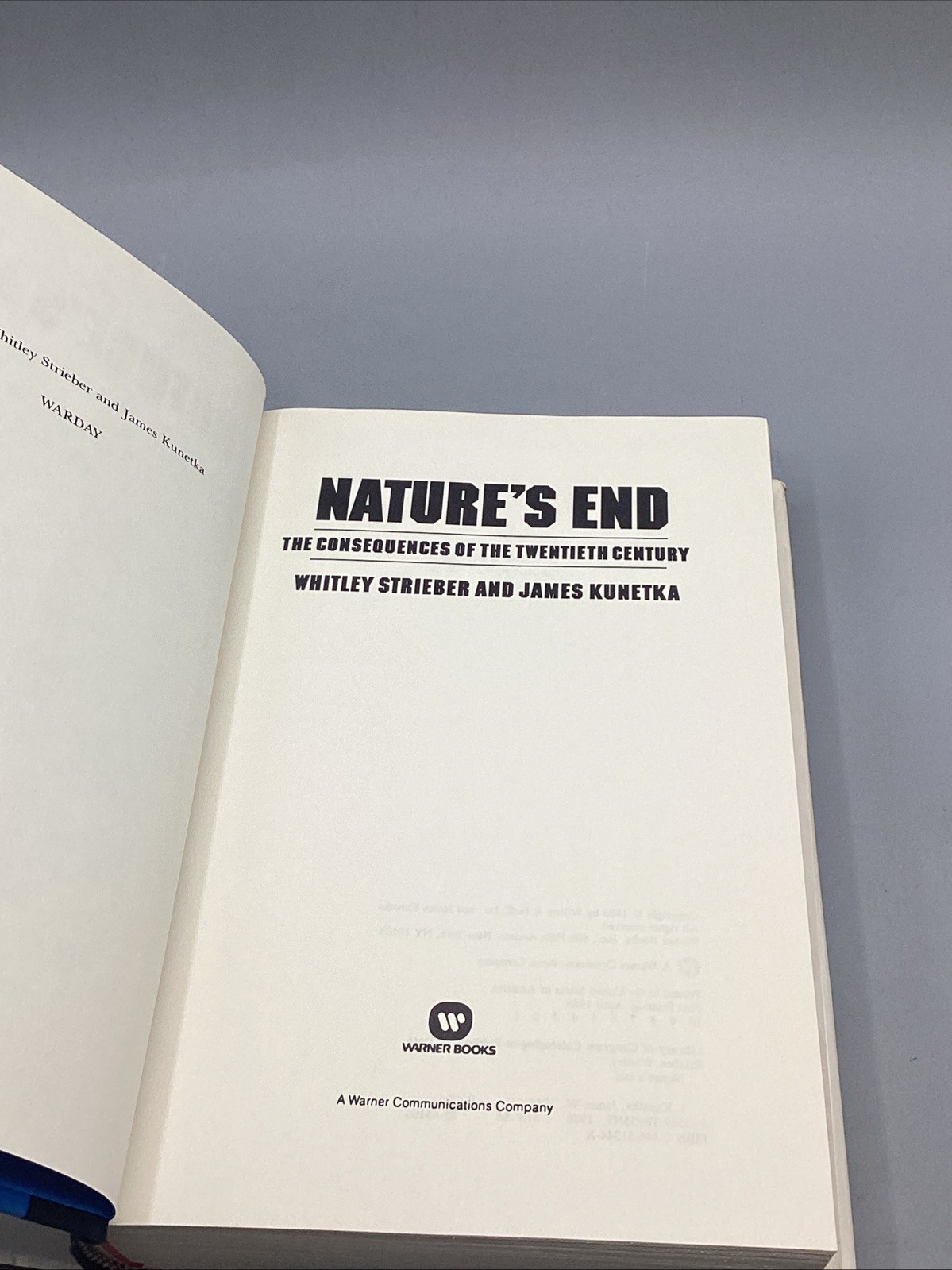 Nature’s End: The Consequences of the Twentieth Century 1st Edition/Print HC DJ
