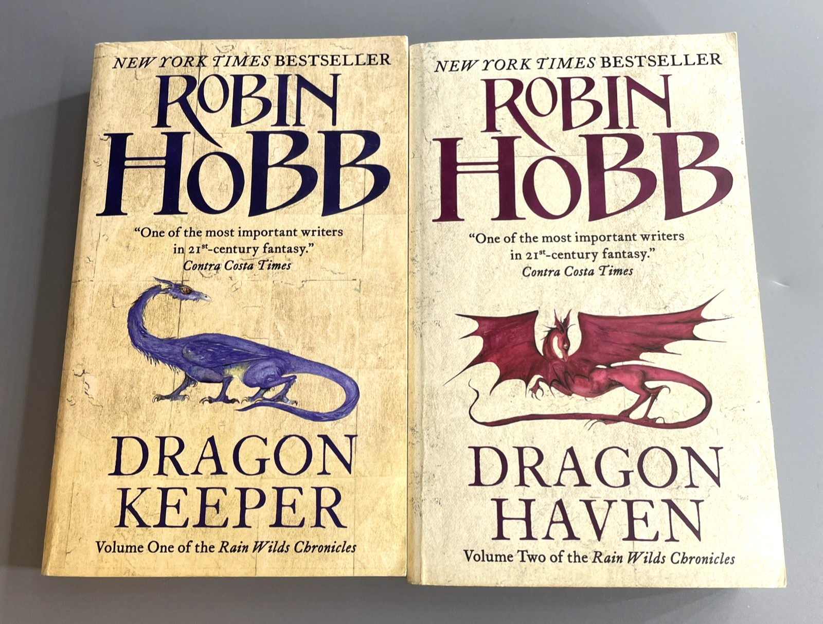 Robin Hobb Rain Wild Chronicles Lot 2 Dragon Keeper Dragon Haven PB Fantasy
