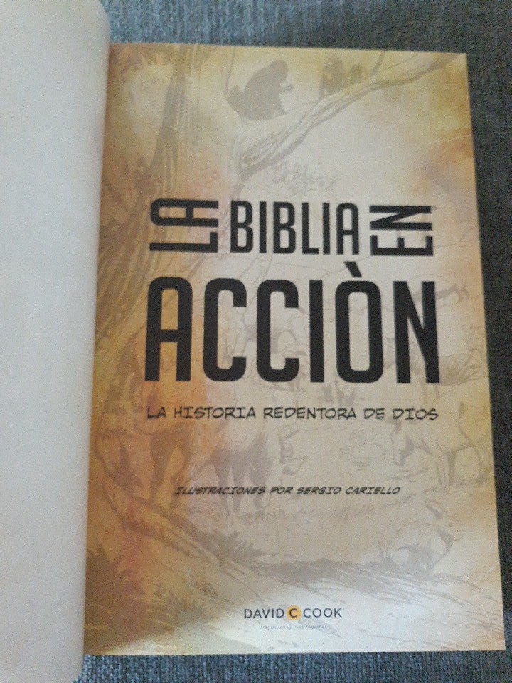 La Biblia En Accion, Graphic Novelization, Spanish Language 2023 VG