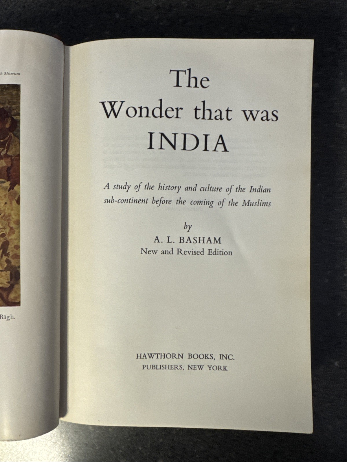 The Wonder That Was India by A. L. Basham (1963, Hardcover) Revised Edition