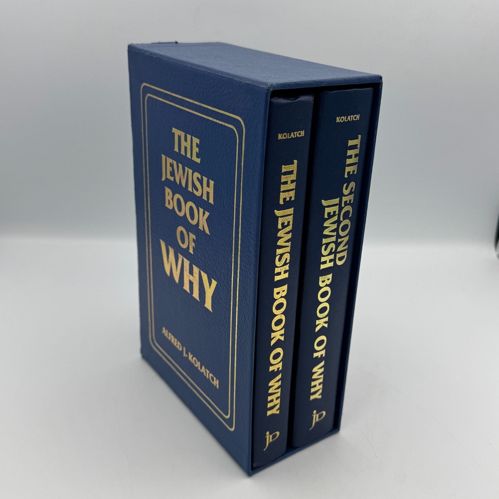 The Jewish Book of Why by Alfred J Kolatch Slip Case 2 Volume Set Hardcover 1981