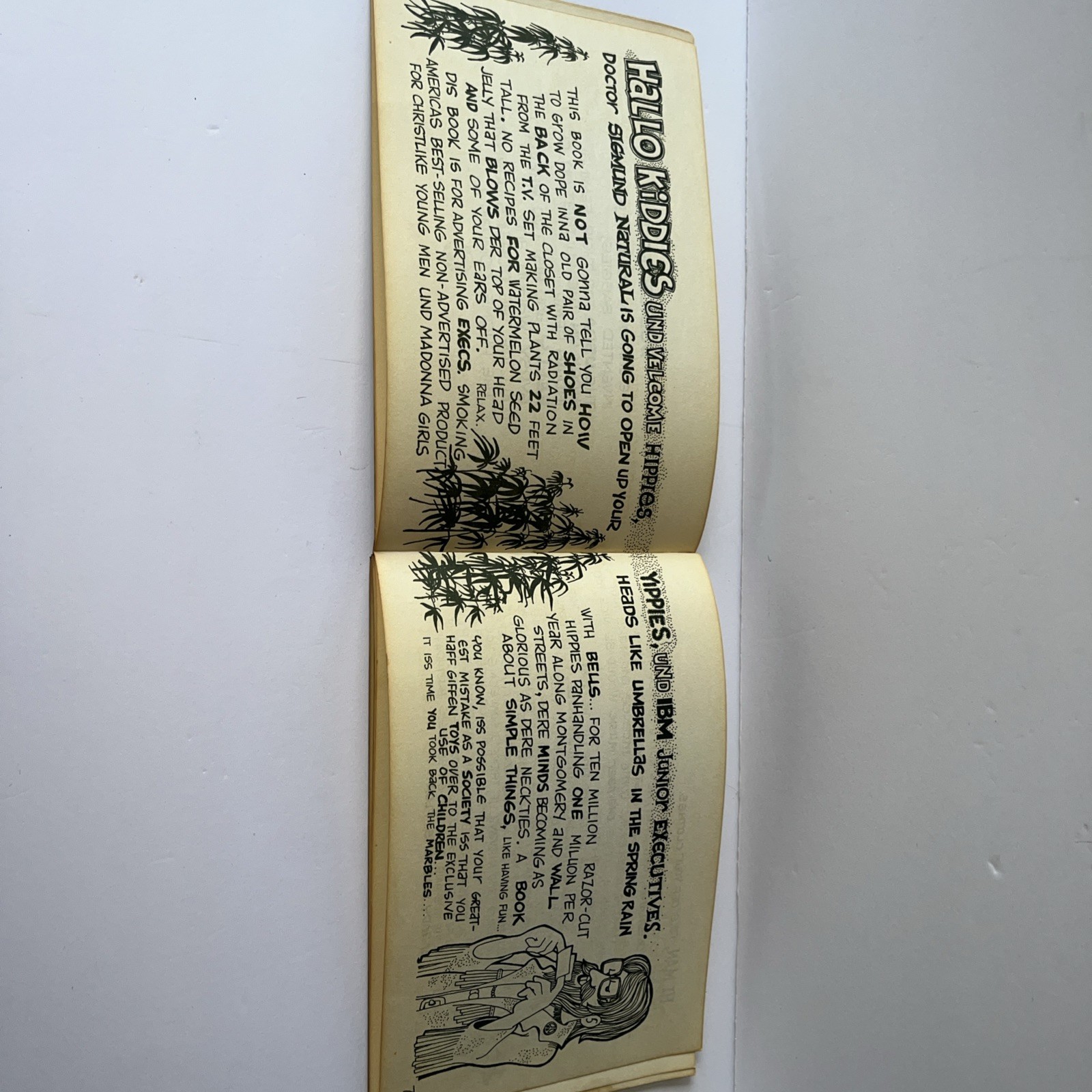 1971 Dr. Natural’s High Toy Guide Book Smoking Weed Marijuana Cartoons