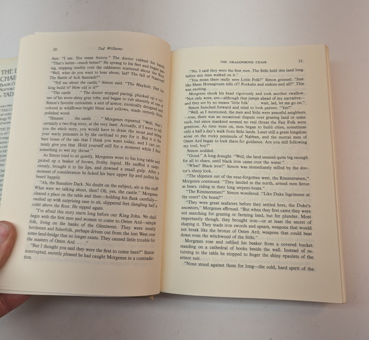 The Dragonbone Chair by Tad Williams Hardcover DJ 1988 BCE Book Club Edition VTG