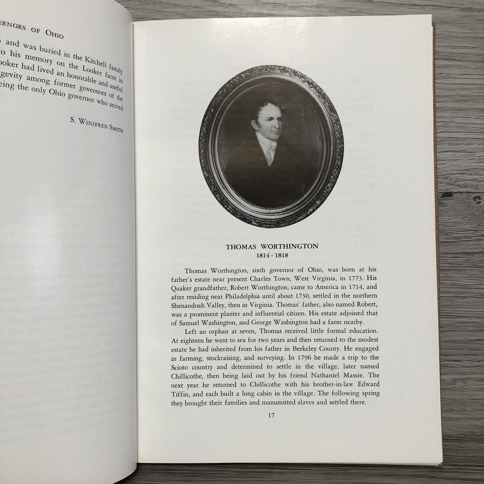 The Governors Of Ohio With Their Portraits Historical Society 1954 HCDJ Book