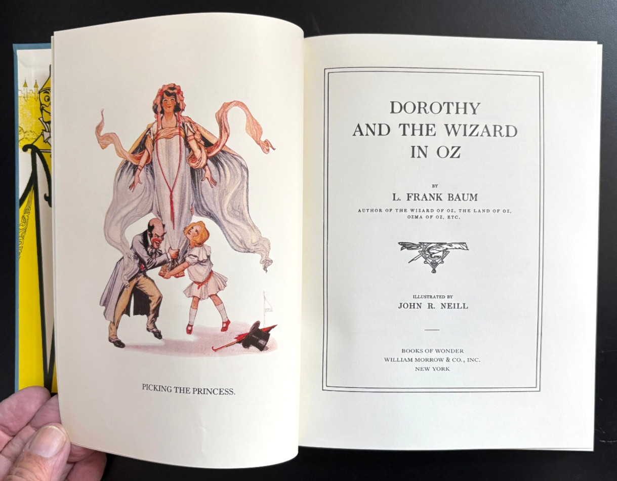 DOROTHY AND THE WIZARD IN OZ by L. FRANK BAUM (Deluxe Edition Reprint 1990)