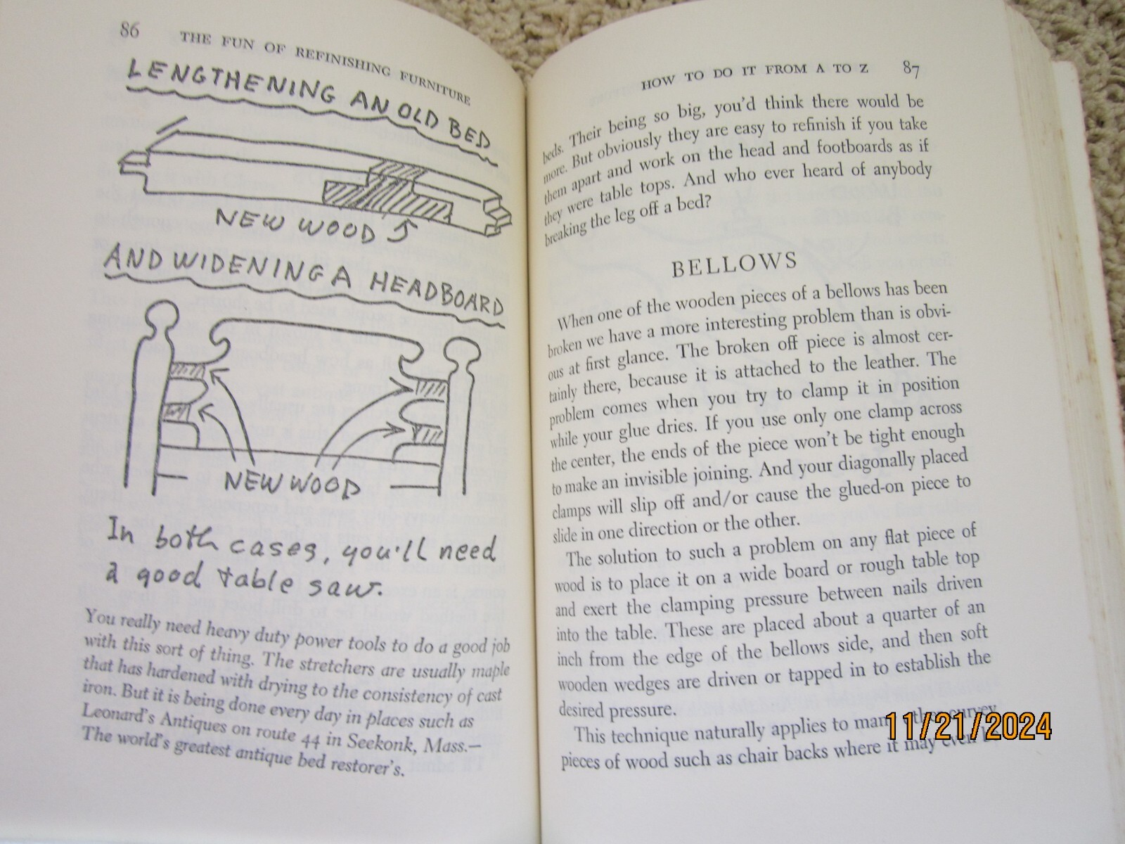 „The Fun of Refinishing Furniture“ 1976 Grotz 244 pages ISBN 0-385-14916-6