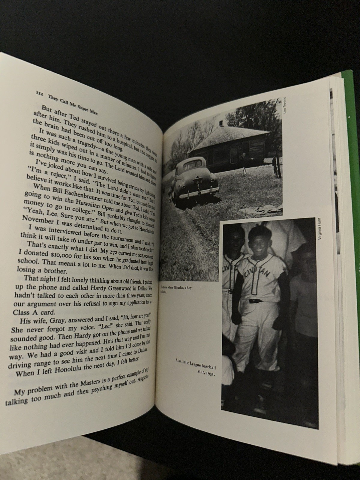 They Call Me Super Mex: The Autobiography of Lee Trevino Signed HC Rare