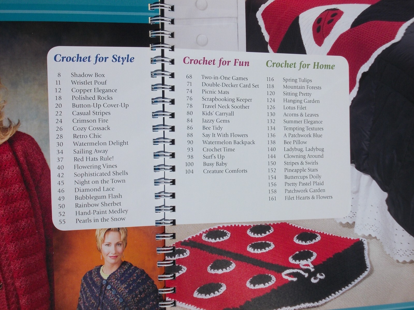 EASY LIVING CROCHET EDITED BY CAROL ALEXANDER SPIRAL-BOUND 2005 176 PAGES