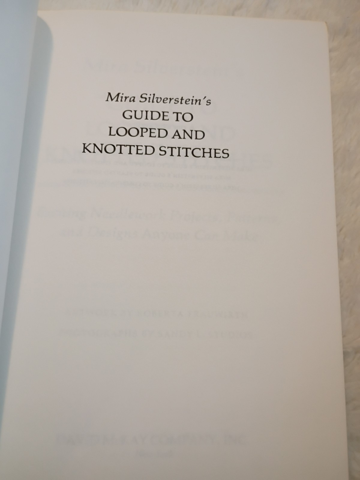 Lot of 3 Mira Silverstein’s Needlework Books Upright, Looped & Knotted, Bargello
