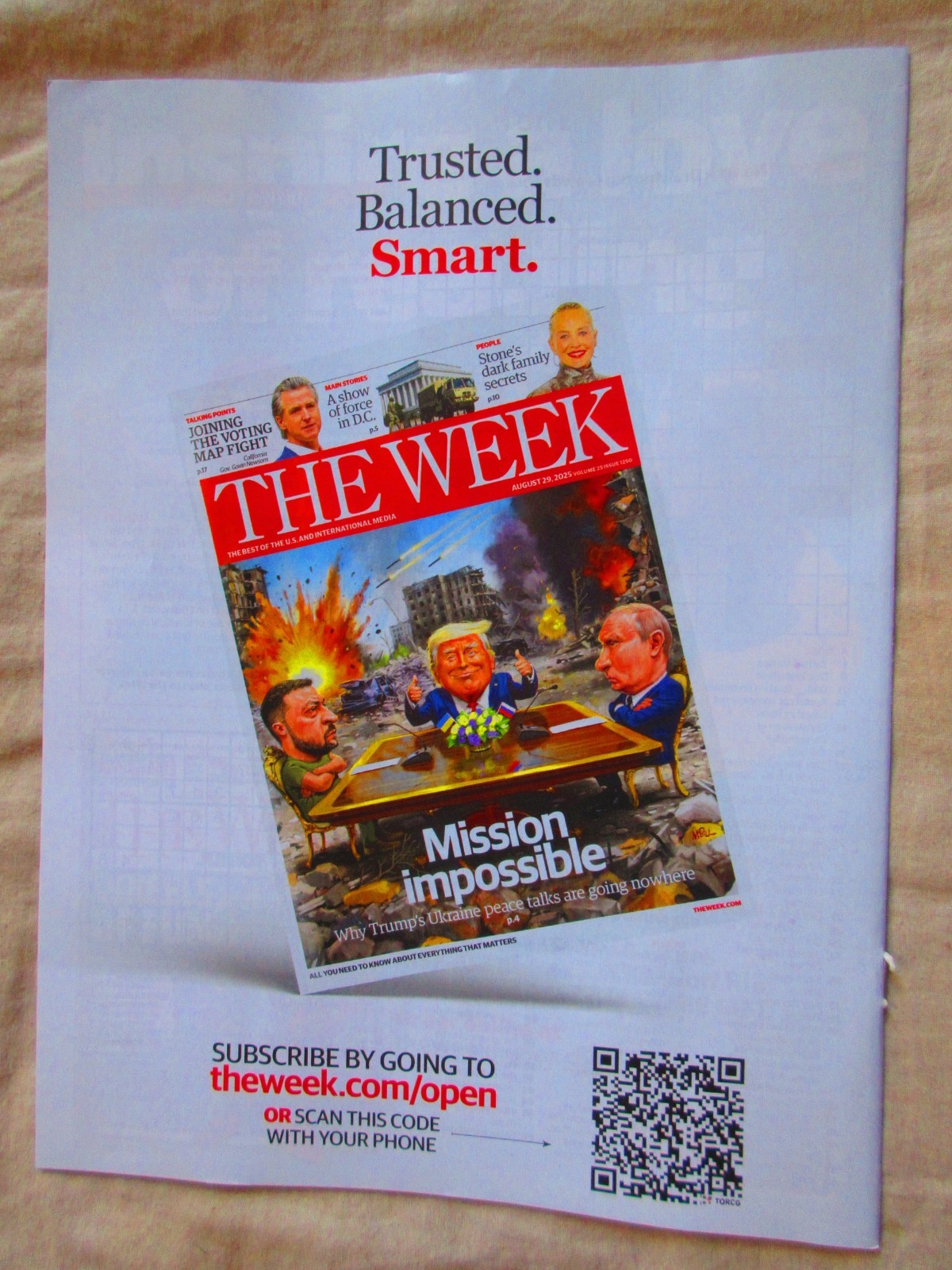 The WEEK magazine / October 3, 2025 edition / New / Unread / Perfect /