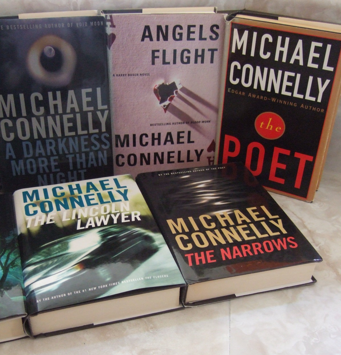 MICHAEL CONNELLY LOT OF 9 HARRY BOSCH SERIES BOOKS HARDCOVERS w/DUST JACKETS
