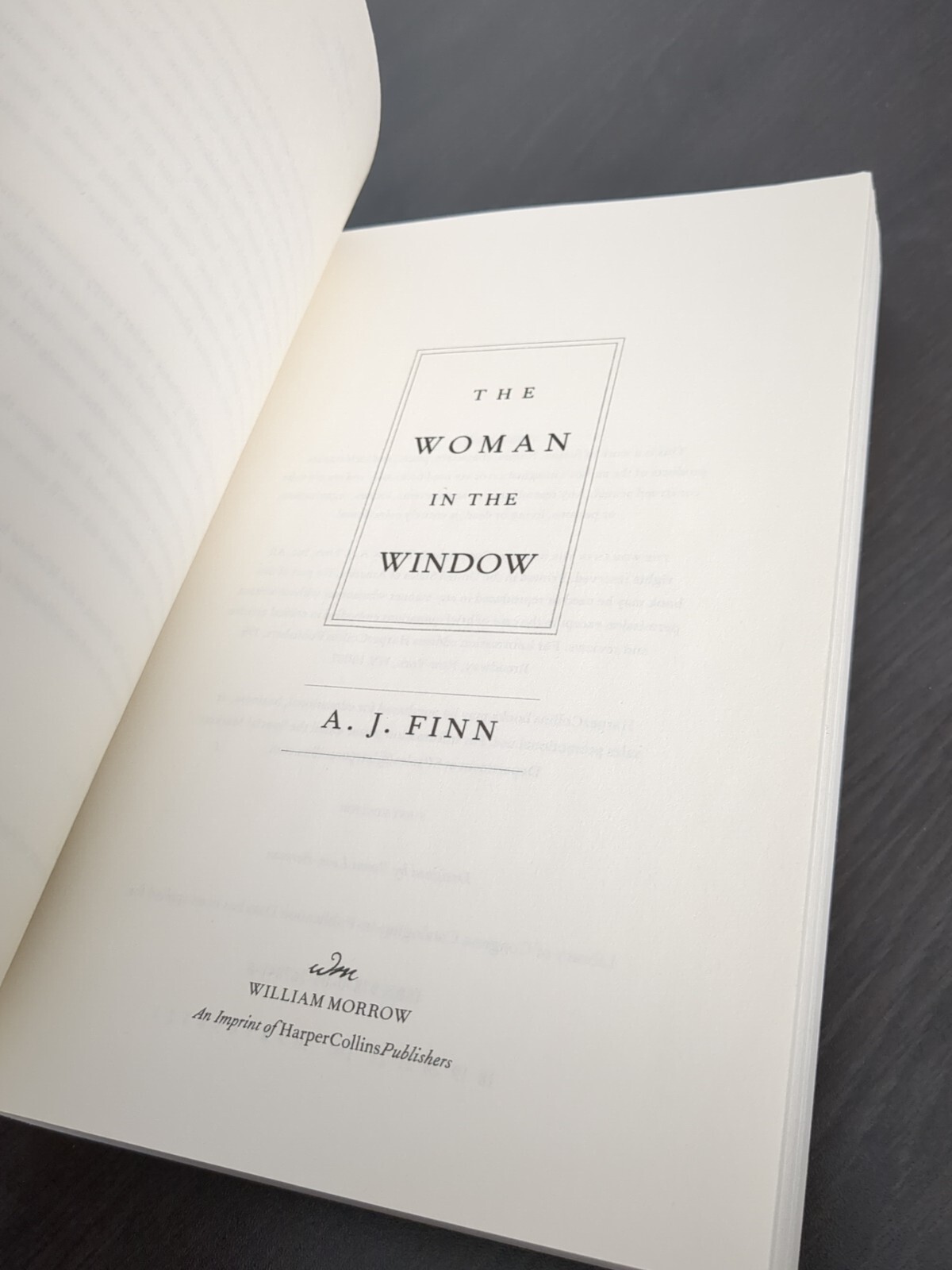 *Rare ARC / Uncorrected Proof* The Woman in the Window – A. J. Finn