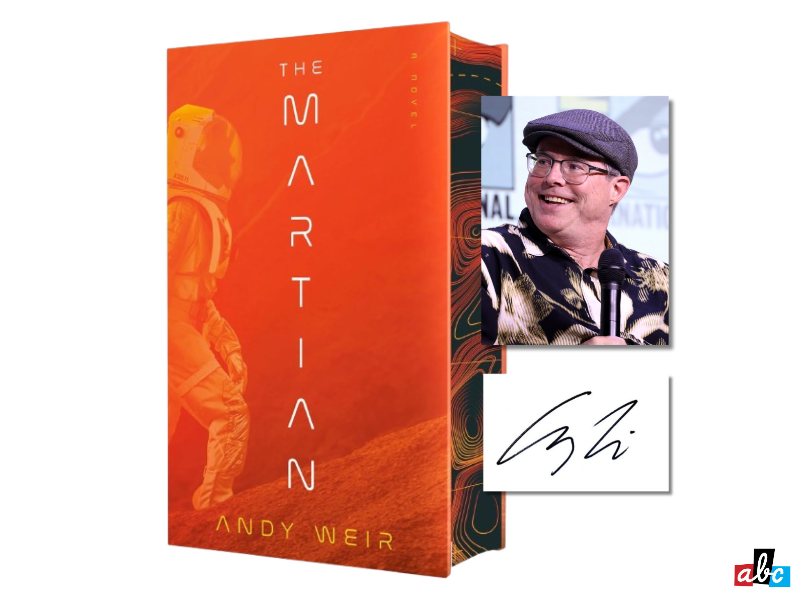 Andy Weir SIGNED BOOK The Martian DELUXE EDITION Hardcover ~ IN HAND!