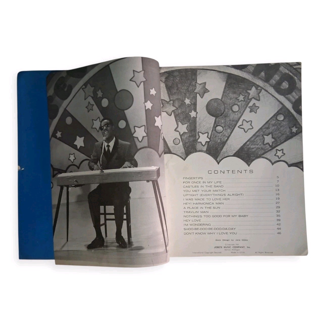 VGT Stevie Wonder – featuring „THE MOTOWN SOUND“ 47 Pages Songbook Jobete 1969