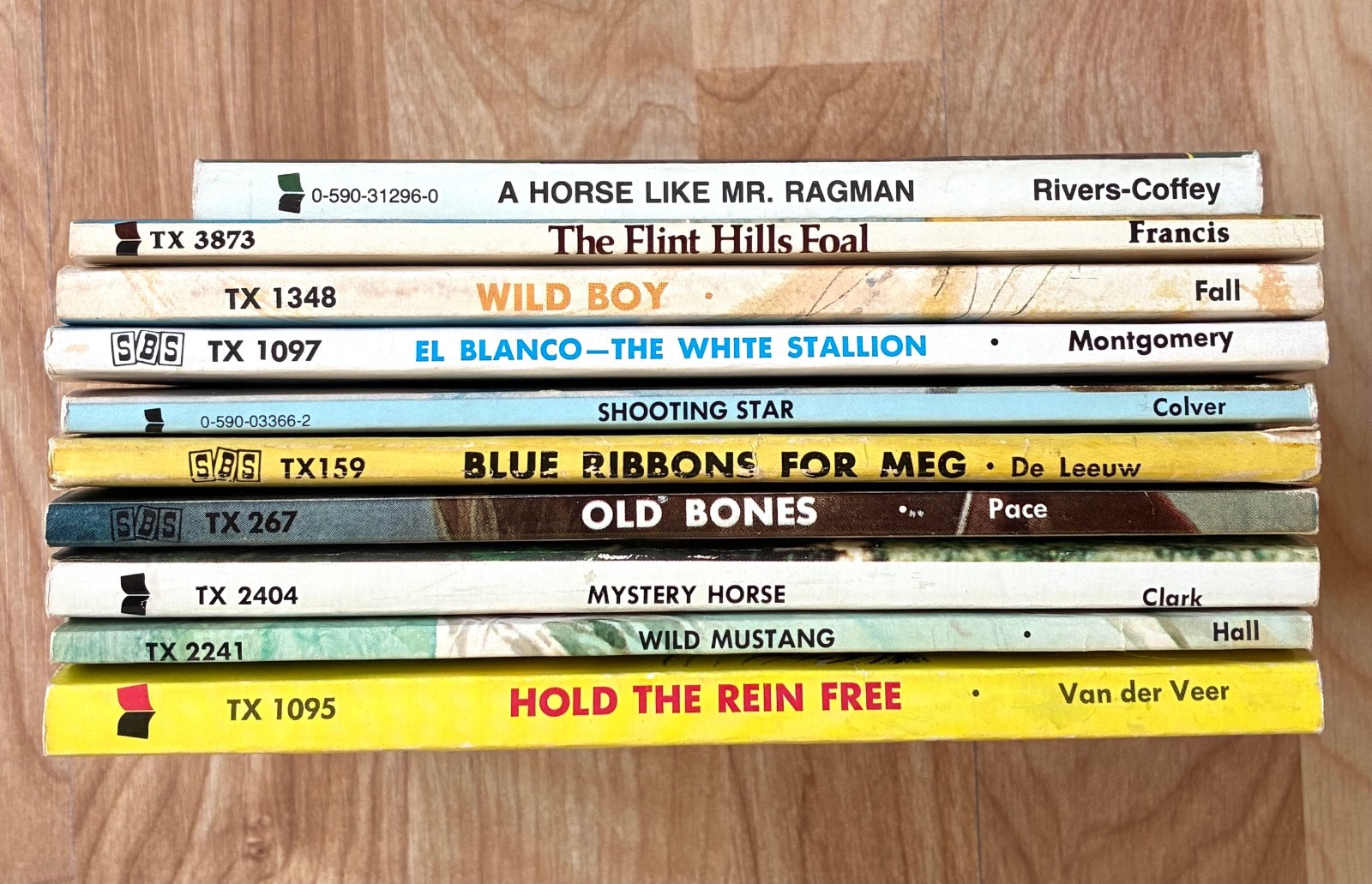 Vintage Scholastic Paperback Horse Books From 1960s-70s, Lot of 10 Chapter Books