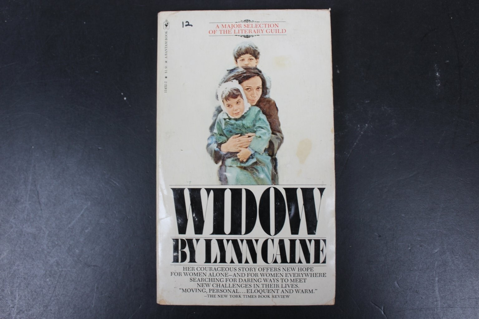 Widow Lynn Caine 1977 Bantam Edition First Printing Memoir Grief Self-Help PB