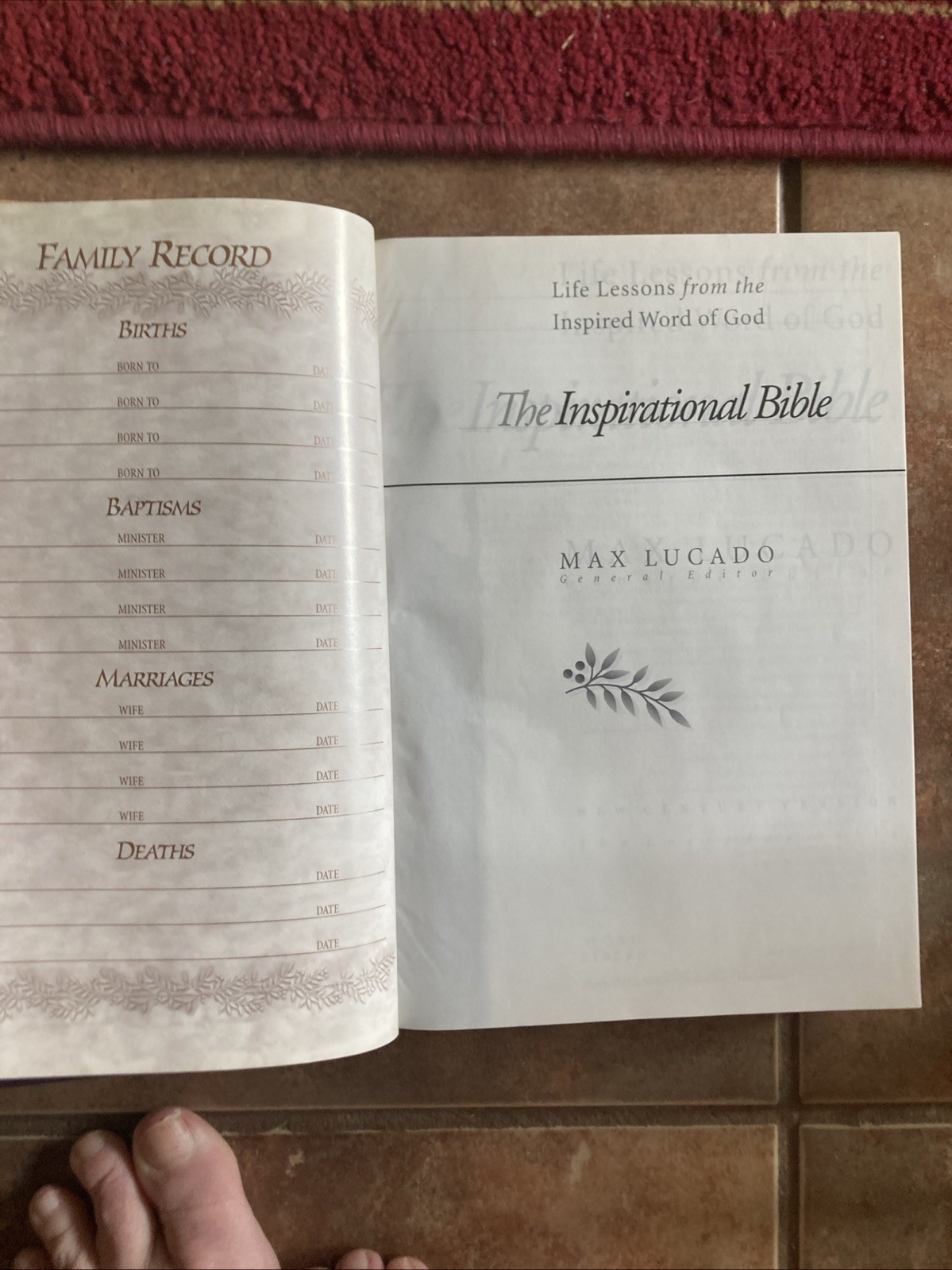 The Inspirational Bible [New Century Version, The Everyday Bible]