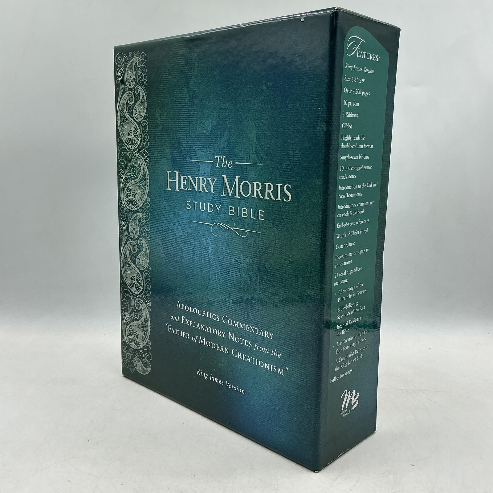 The Henry Morris Study Bible Henry M. Morris Genuine Leather KJV Black 2012