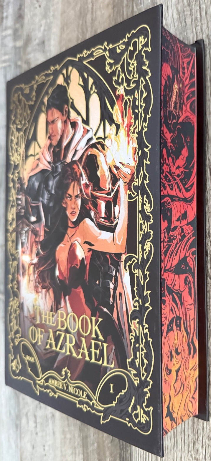 Smut & Sip THE BOOK OF AZRAEL Amber V Nicole SPRAYED EDGES + Art Print